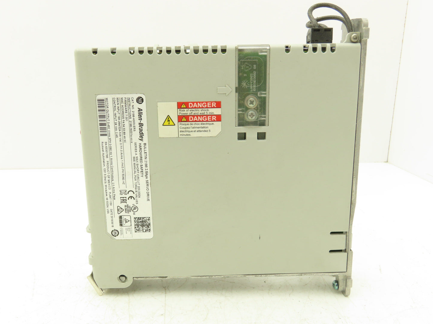 Allen Bradley 2198-H003-ERS Kinetix 5500 AC Servo Drive 190-528vAC 1/3-Ph 2.5A