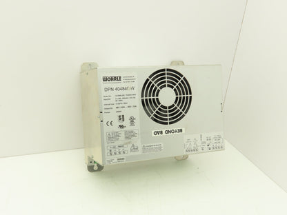 Wohrle DPN 404840/W Power Supply 48-60vDC 40-33A 2kW Out 380-500vAC 3Ph In