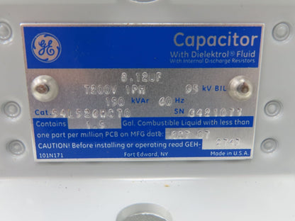 GE 54L526WC70 Dielektrol Capacitor 8.12µF 7200v 1ph 95kV BIL 150kVAr