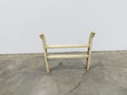 Hytrol 32"W Conveyor Leg Stationary Floor Support TAN 24-5/8" to 36-5/8"H