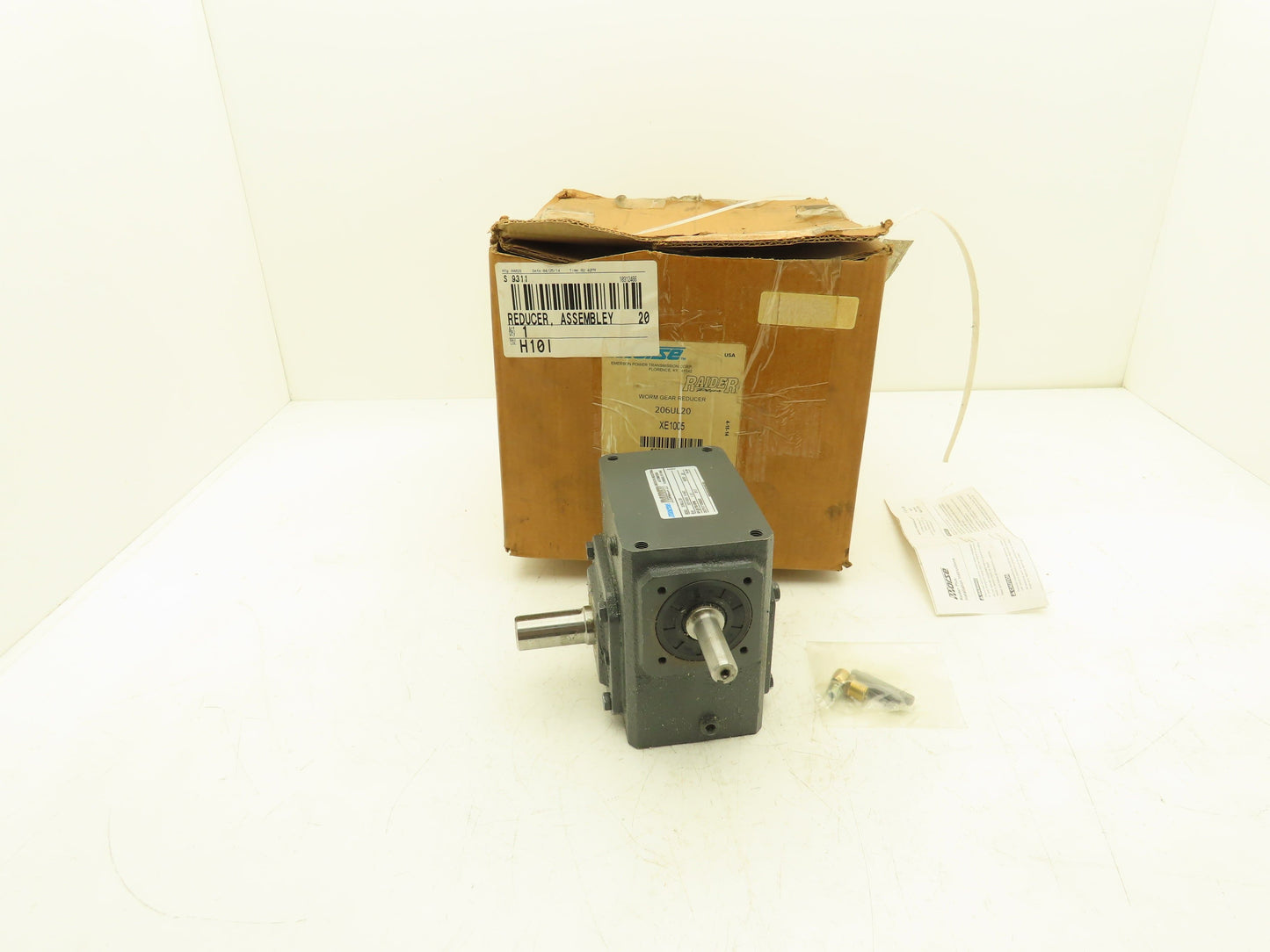 Morse Raider 206UL20 Worm Gearbox 20:1 Reducer 1.3hp 88rpm LH