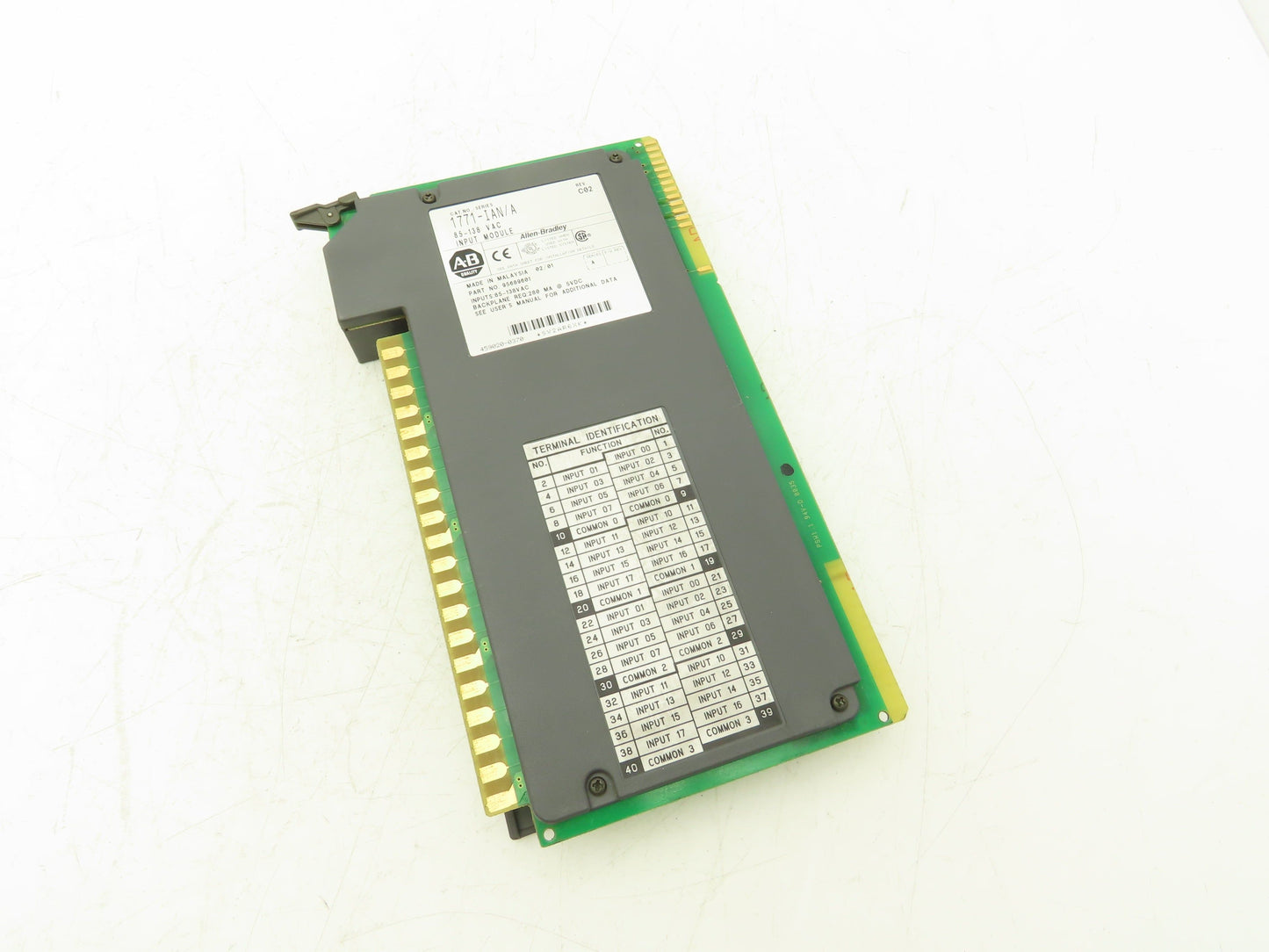 Allen Bradley 1771-IAN AC Input Module 85-138vAC Ser A Rev C02