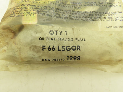 Hoffman F66LSGQR Wireway Sealing Plate 6" Lay-In Wireway Lot of 15