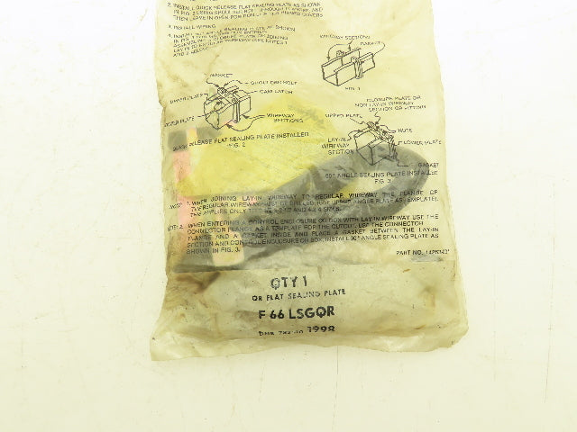 Hoffman F66LSGQR Wireway Sealing Plate 6" Lay-In Wireway Lot of 15