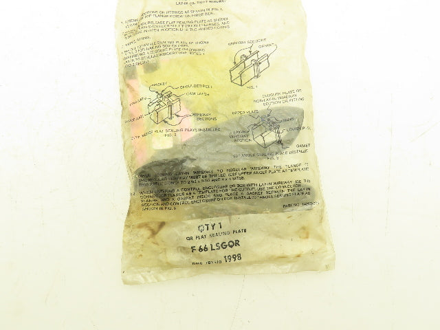 Hoffman F66LSGQR Wireway Sealing Plate 6" Lay-In Wireway Lot of 15