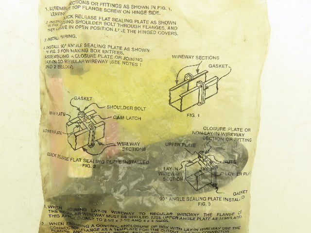 Hoffman F66LSGQR Wireway Sealing Plate 6" Lay-In Wireway Lot of 15