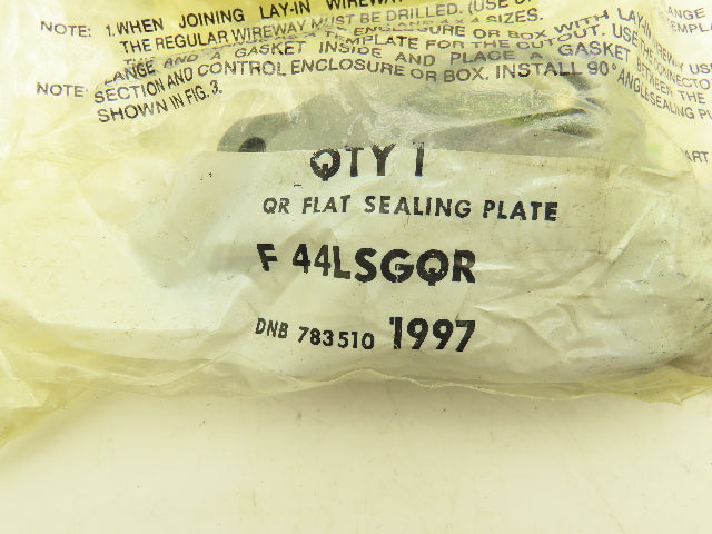 Hoffman F44LSGQR Wireway Sealing Plate 4" Lay-In Wireway Lot of 14