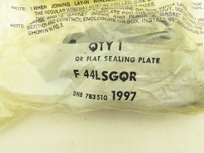 Hoffman F44LSGQR Wireway Sealing Plate 4" Lay-In Wireway Lot of 14