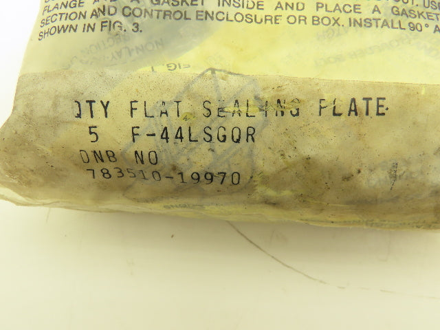 Hoffman F44LSGQR Wireway Sealing Plate 4" Lay-In Wireway Lot of 14
