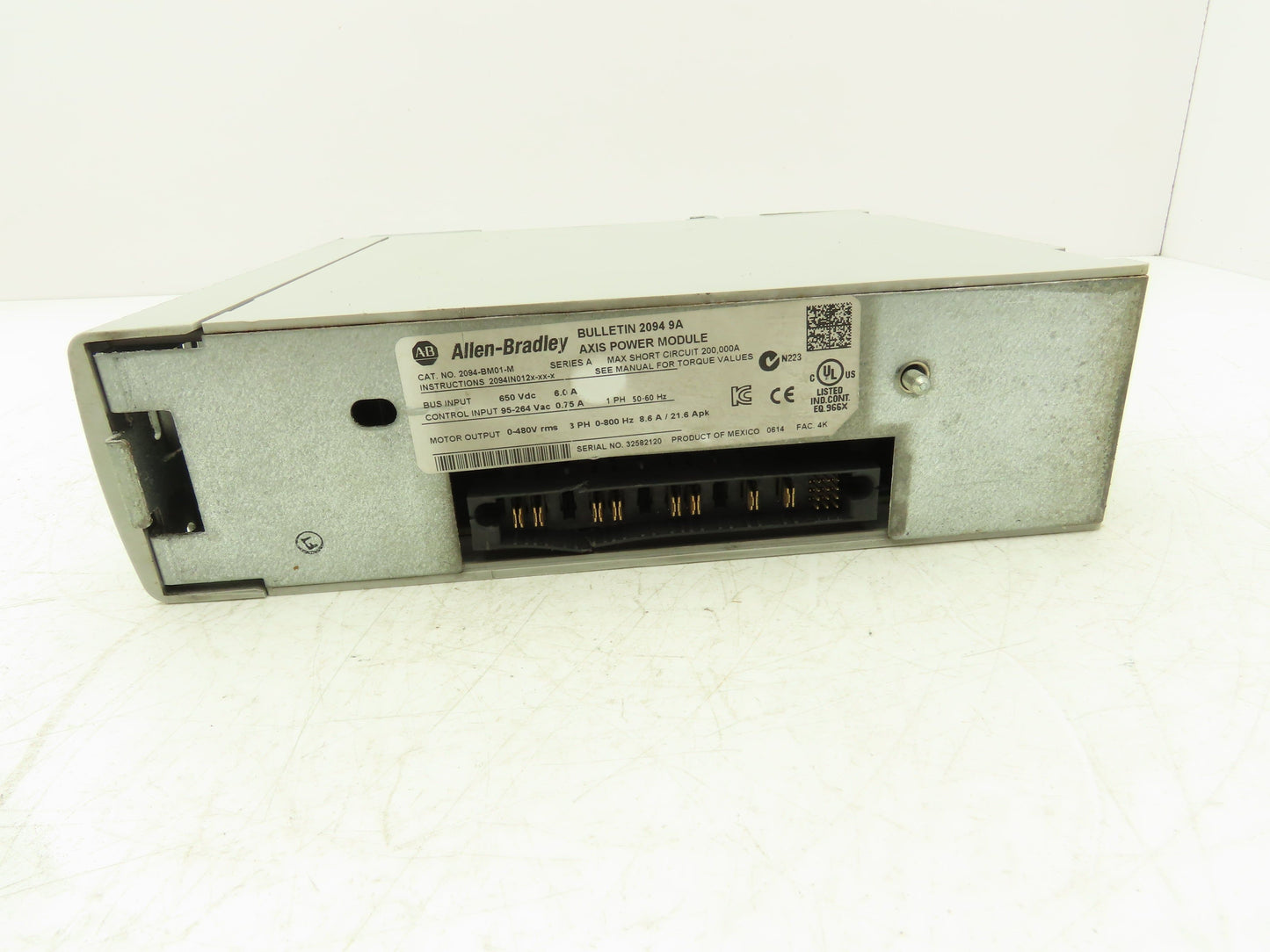 Allen Bradley 2094-BM01-M 9A Axis Power Module VFD 0-480v 3Ph 0-800Hz 8.6A