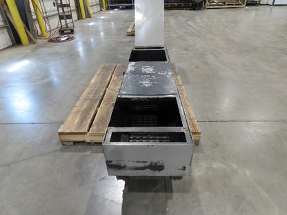 Enomoto CNC Chip Conveyor 16"x 67" Infeed 52-56" Discharge 220V 3PH