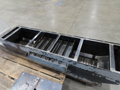 Enomoto CNC Chip Conveyor 16"x 67" Infeed 52-56" Discharge 220V 3PH