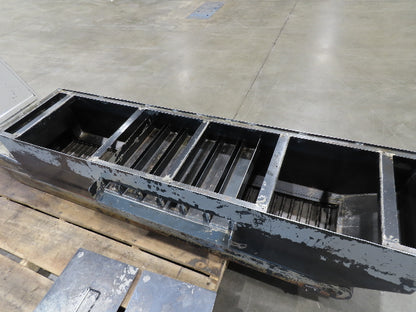 Enomoto CNC Chip Conveyor 16"x 67" Infeed 52-56" Discharge 220V 3PH