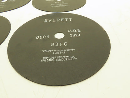 Everett 12-93FGX0.100X1.25 Cutoff Wheel 12"x0.100"x1" 3820rpm Lot of 4