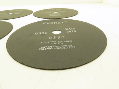 Everett 12-93FGX0.100X1.25 Cutoff Wheel 12"x0.100"x1" 3820rpm Lot of 4