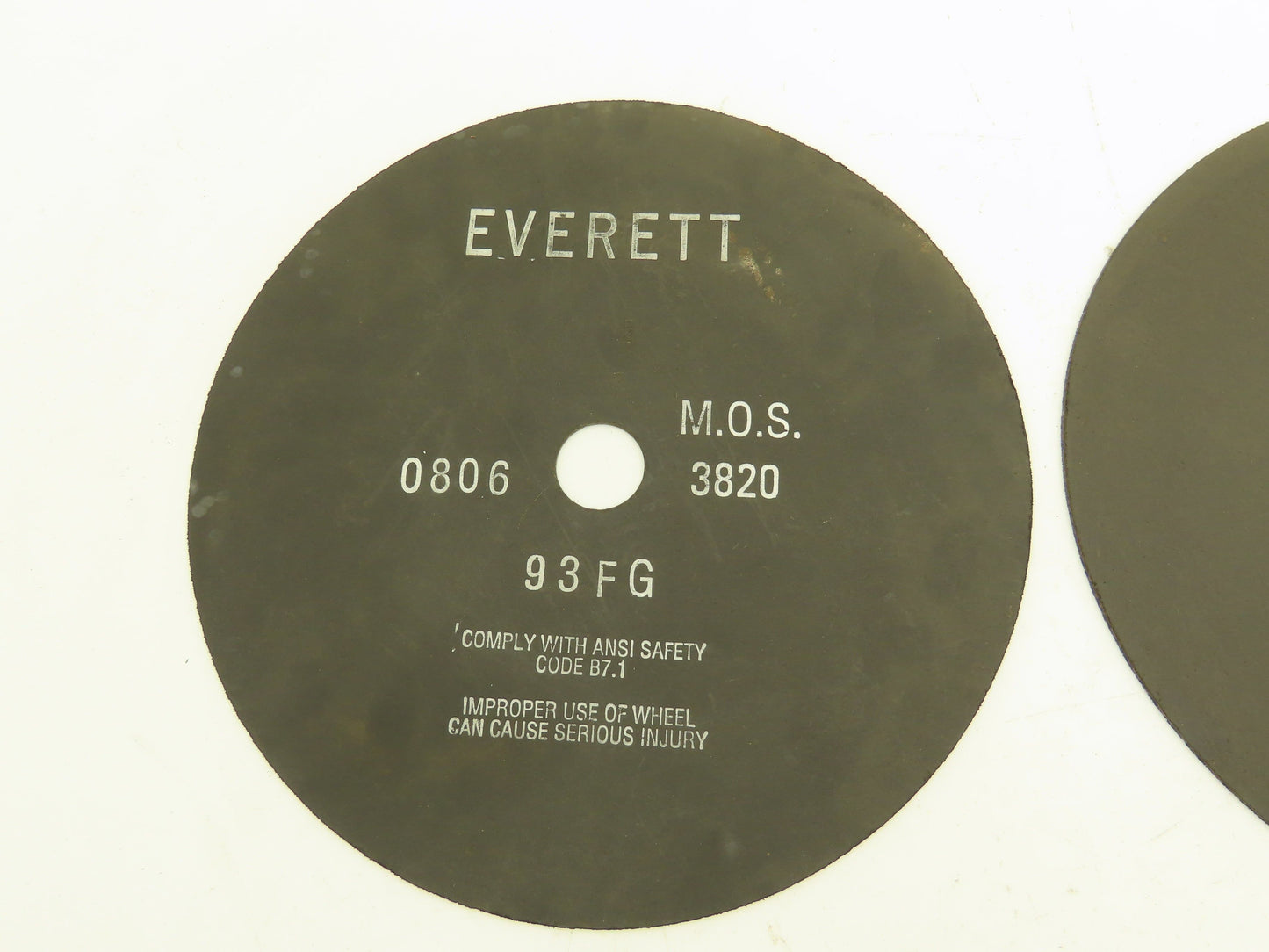 Everett 12-93FGX0.100X1.25 Cutoff Wheel 12"x0.100"x1" 3820rpm Lot of 4