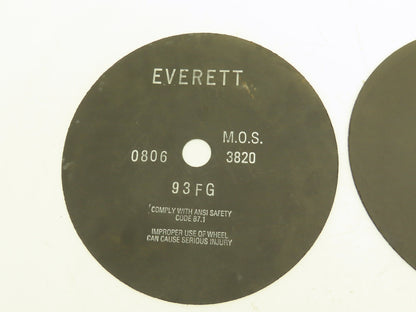 Everett 12-93FGX0.100X1.25 Cutoff Wheel 12"x0.100"x1" 3820rpm Lot of 4
