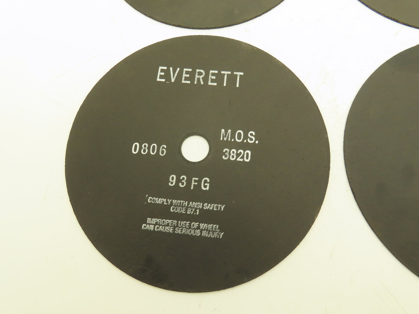 Everett 12-93FGX0.100X1.25 Cutoff Wheel 12"x0.100"x1" 3820rpm Lot of 4