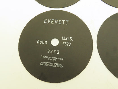 Everett 12-93FGX0.100X1.25 Cutoff Wheel 12"x0.100"x1" 3820rpm Lot of 4