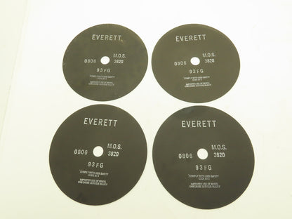 Everett 12-93FGX0.100X1.25 Cutoff Wheel 12"x0.100"x1" 3820rpm Lot of 4