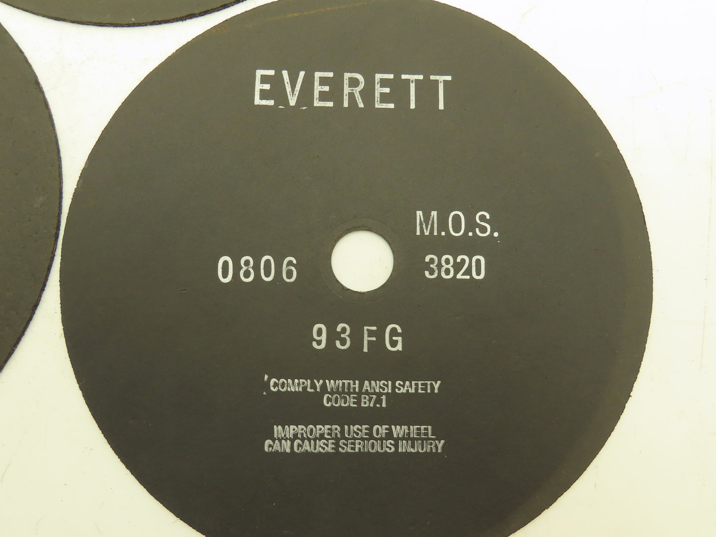 Everett 12-93FGX0.100X1.25 Cutoff Wheel 12"x0.100"x1" 3820rpm Lot of 3
