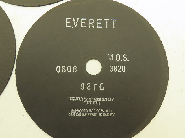 Everett 12-93FGX0.100X1.25 Cutoff Wheel 12"x0.100"x1" 3820rpm Lot of 3