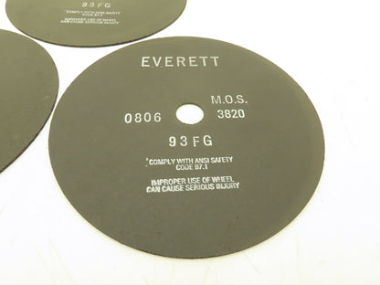 Everett 12-93FGX0.100X1.25 Cutoff Wheel 12"x0.100"x1" 3820rpm Lot of 3