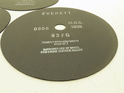 Everett 12-93FGX0.100X1.25 Cutoff Wheel 12"x0.100"x1" 3820rpm Lot of 3