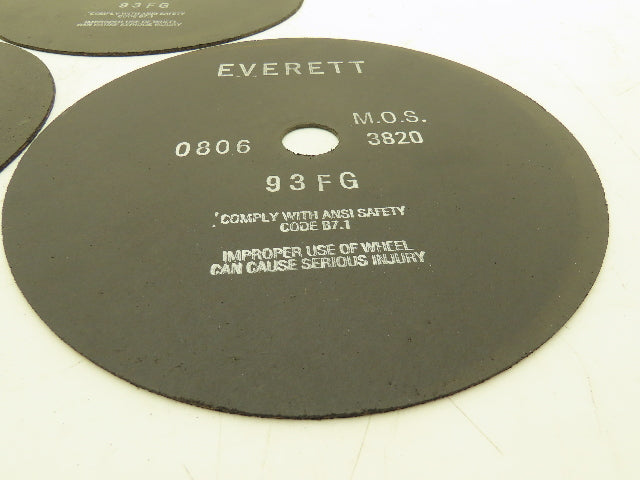 Everett 12-93FGX0.100X1.25 Cutoff Wheel 12"x0.100"x1" 3820rpm Lot of 3