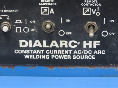 Miller DIALARC HF Tig Welder Power Source 250Amp AC Footpedal 1Ph 230V