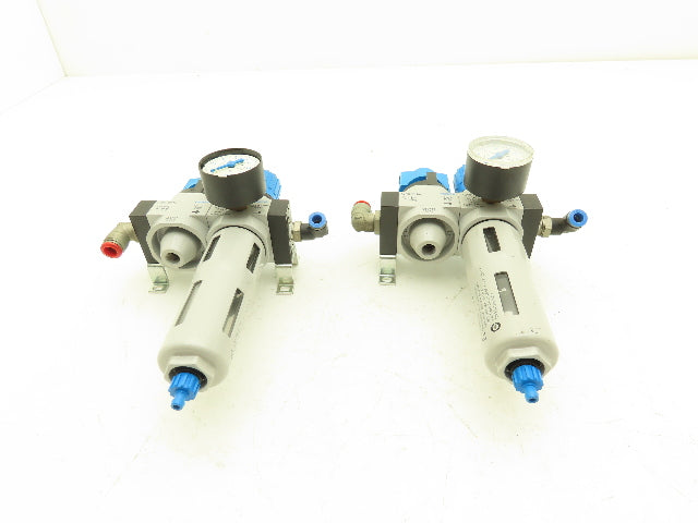 Pneumatic Air Filter Regulator Manual Shutoff Relief Lockout Valve Lot of 2