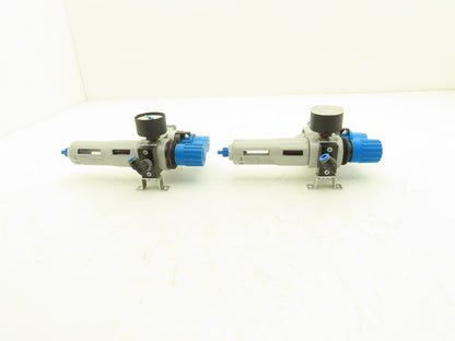 Pneumatic Air Filter Regulator Manual Shutoff Relief Lockout Valve Lot of 2