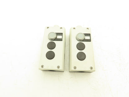 Moeller 60947 3-Hole PB Box IEC IP67 1 Lighted Pushbutton 1NO Contact Lot of 2