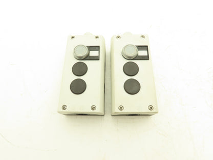 Moeller 60947 3-Hole PB Box IEC IP67 1 Lighted Pushbutton 1NO Contact Lot of 2