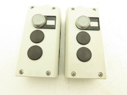 Moeller 60947 3-Hole PB Box IEC IP67 1 Lighted Pushbutton 1NO Contact Lot of 2