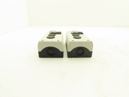 Moeller 60947 3-Hole PB Box IEC IP67 1 Lighted Pushbutton 1NO Contact Lot of 2