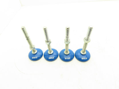 Anti-Vibration Mounting Feet M16-2.0 Thread 150mm Length 80mm Foot  Set of 4