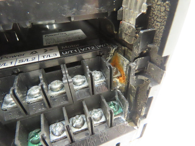 Allen Bradley 25B-D2P3N114 PowerFlex 525 VFD 500Hz 1Hp 460v 2.3A F/W 5.001 *PICS