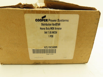 Cooper AZL19C509R Heavy Duty MOV Arrester VariStar 9kV 7.65 MCOV
