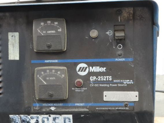 Miller CP-252TS Mig Welder 250 amp 100% Duty S-62 Wire Feeder 200/230/460v 3PH