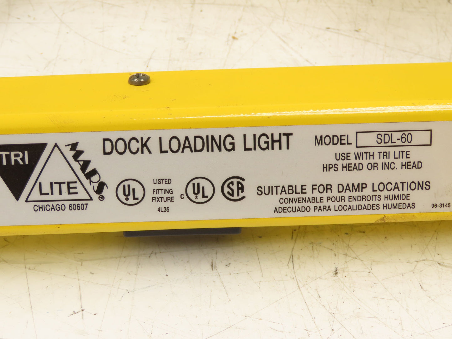 Mars SDL-60 Tri-Lite Dock Loading Light 60" Reach Single arm