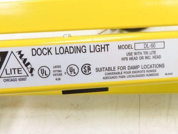 Mars DL-60 Tri-Lite Dock Loading Light Arm 60" Reach Heavy duty 24lbs Max