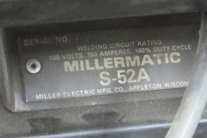 Miller CP-200 Mig Welder 200 amp DC Arc S-52A Wire Feeder 230/460v 3PH