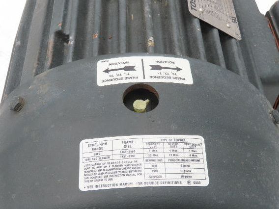 Toshiba BY754FLF3BSHJ01 AC Motor 7.5Hp 1750rpm 460v Only 3ph 213T TEFC