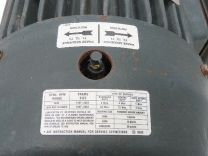 Toshiba BY754FLF3BSHJ01 AC Motor 7.5Hp 1750rpm 460v Only 3ph 213T TEFC