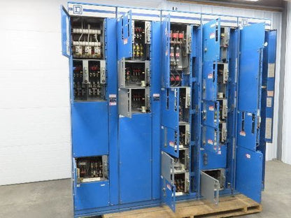 Square D MCC Motor Control Center 600A Disconnect Starter 100A Panelboard