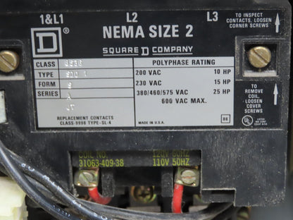 Square D MCC Motor Control Center 600A Disconnect Starter 100A Panelboard