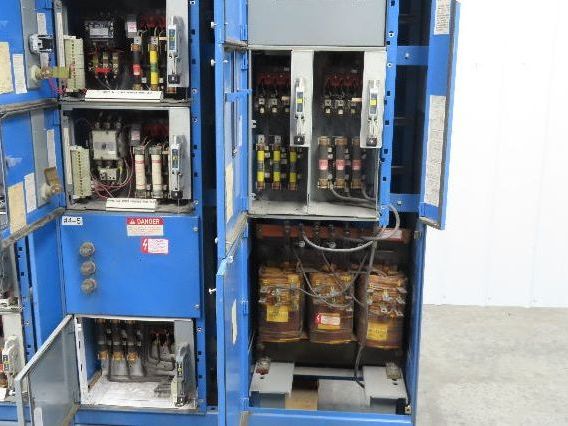 Square D MCC Motor Control Center 600A Disconnect Starter 100A Panelboard