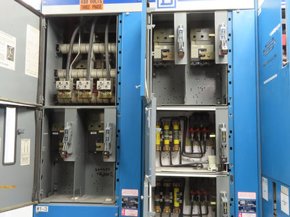 Square D MCC Motor Control Center 600A Disconnect Starter 100A Panelboard