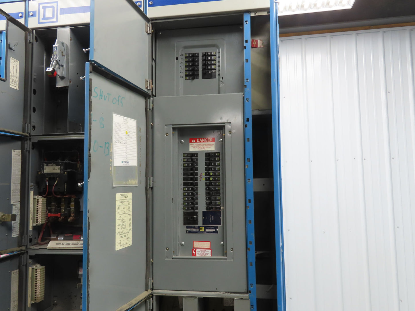 Square D MCC Motor Control Center 600A Disconnect Starter 100A Panelboard